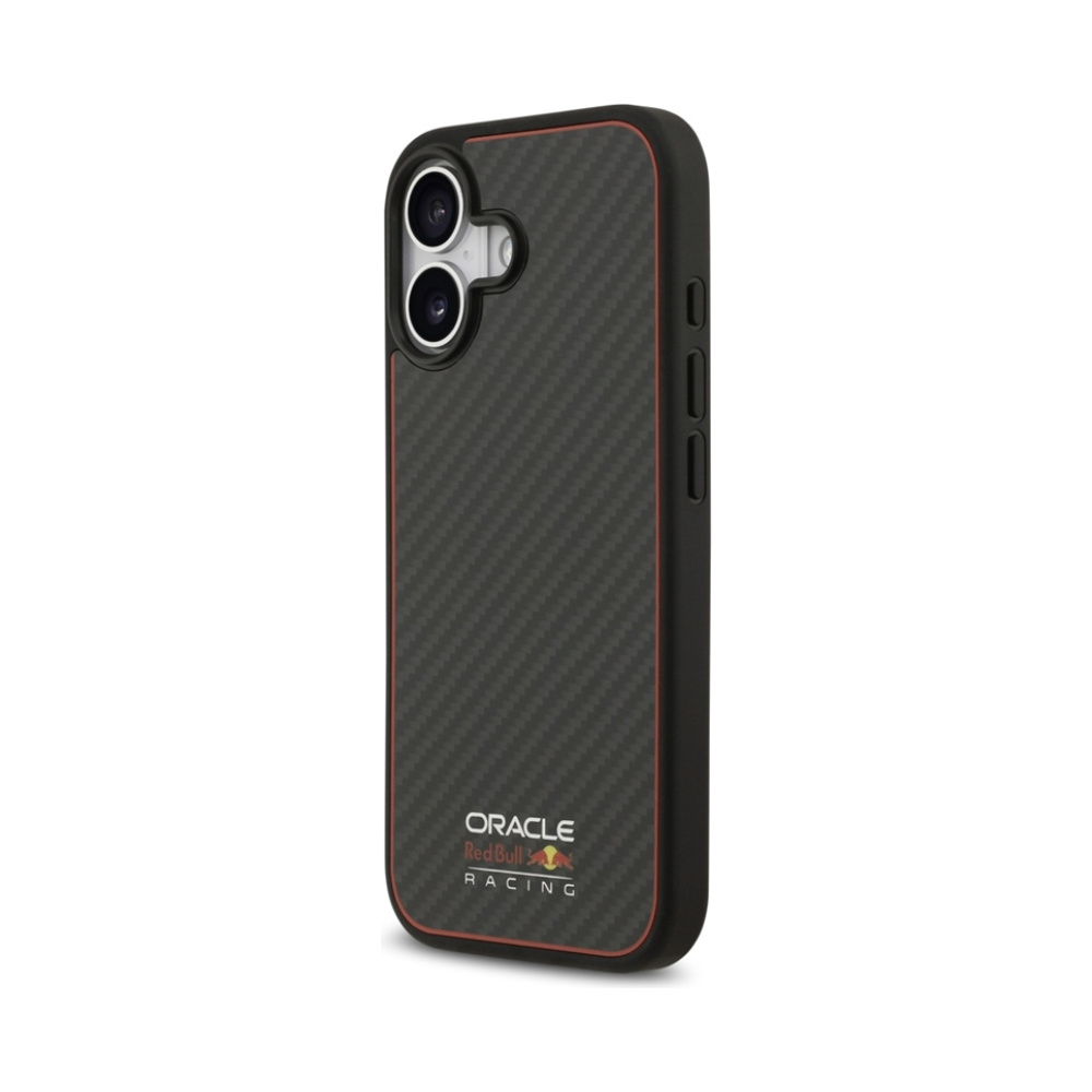 Coque iPhone 17 Red Bull Kevlar Logo Matt MagSafe noire — visuel 2