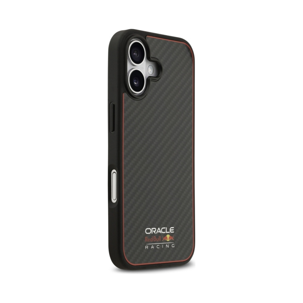 Coque iPhone 17 Red Bull Kevlar Logo Matt MagSafe noire — visuel 4