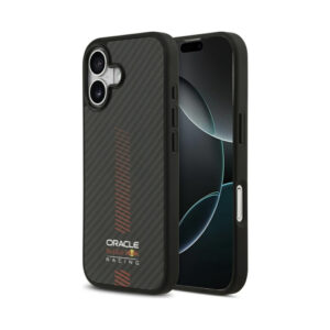 Coque iPhone 17 Red Bull Kevlar Powerbar MagSafe noire