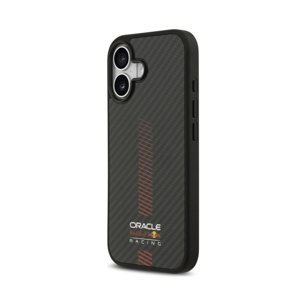 Coque iPhone 17 Red Bull Kevlar Powerbar MagSafe noire — visuel 2