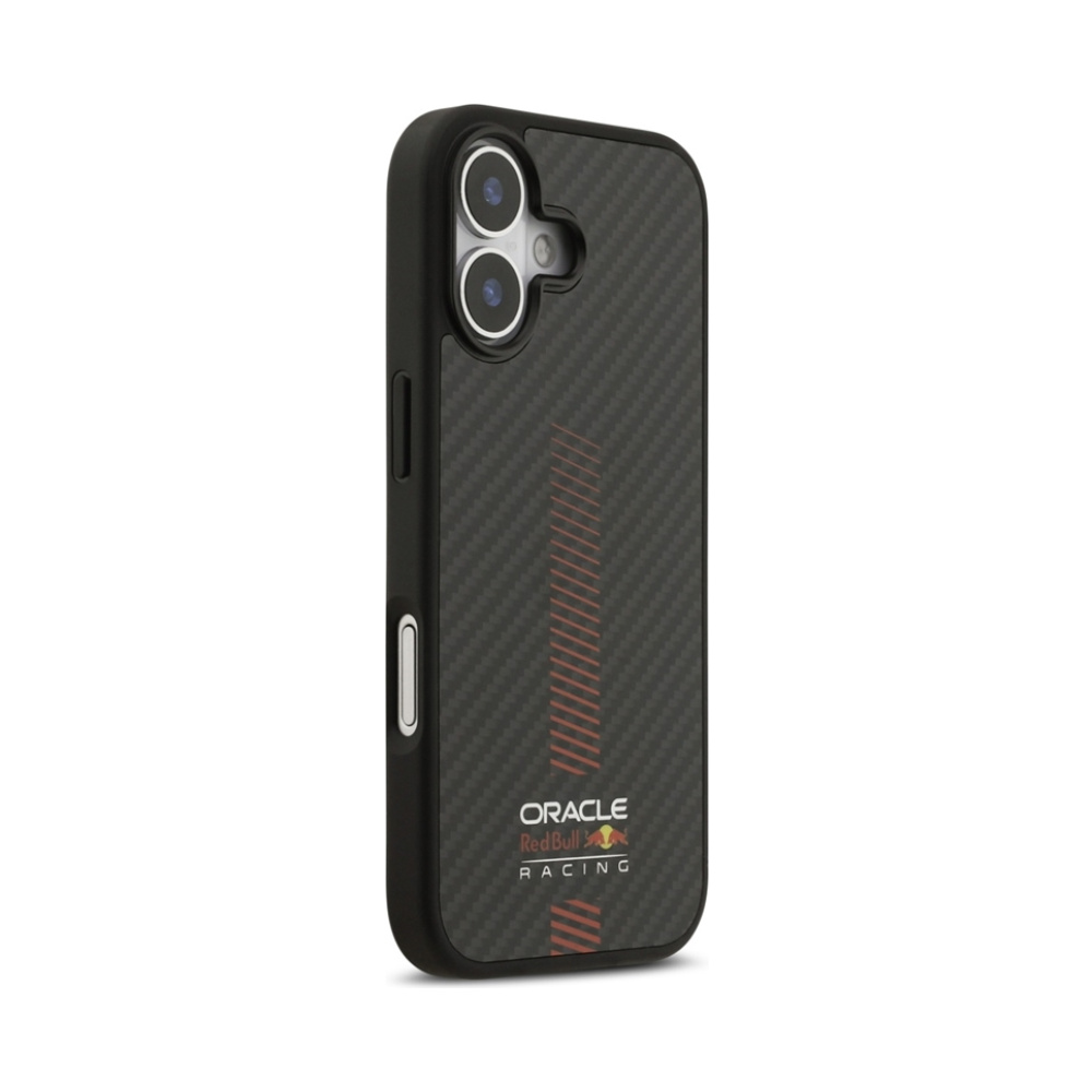 Coque iPhone 17 Red Bull Kevlar Powerbar MagSafe noire — visuel 4