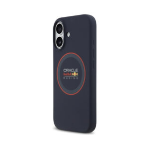 Coque iPhone 17 Red Bull Silicone Red Ring MagSafe bleu marine — visuel 2