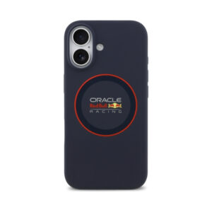 Coque iPhone 17 Red Bull Silicone Red Ring MagSafe bleu marine — visuel 3