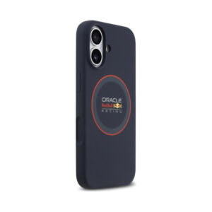 Coque iPhone 17 Red Bull Silicone Red Ring MagSafe bleu marine — visuel 4
