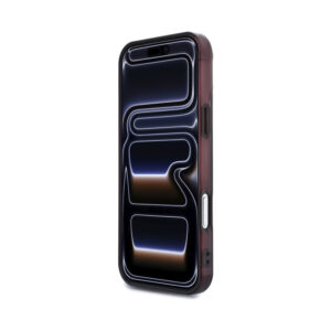 Coque iPhone 18 Pro Max AMG IML Transparent Bicolor Block MagSafe noire et bordeaux — visuel 5