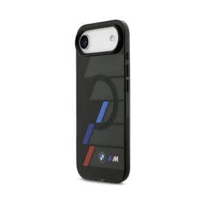 Coque iPhone Air BMW M IML Metal Buttons Tricolor Lines MagSafe noire — visuel 2