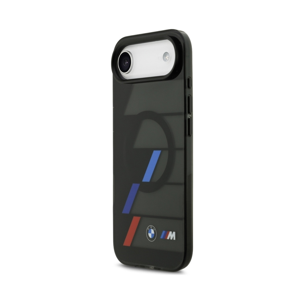 Coque iPhone Air BMW M IML Metal Buttons Tricolor Lines MagSafe noire — visuel 2