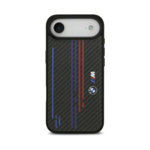Coque iPhone Air BMW M Kevlar Lines & Logo MagSafe noire