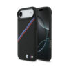 Coque iPhone Air BMW M Tricolor Metal Logo MagSafe noire