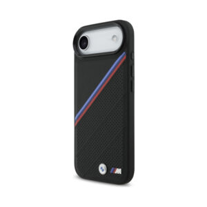Coque iPhone Air BMW M Tricolor Metal Logo MagSafe noire — visuel 2
