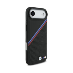Coque iPhone Air BMW M Tricolor Metal Logo MagSafe noire — visuel 4