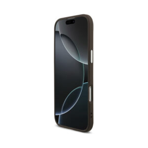 Coque iPhone Air Guess 4G Big 4G Classic Logo brune et argentée — visuel 5