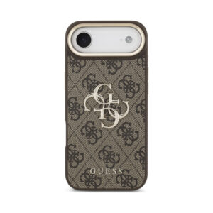 Coque iPhone Air Guess 4G Big 4G Classic Logo brune et dorée — visuel 3