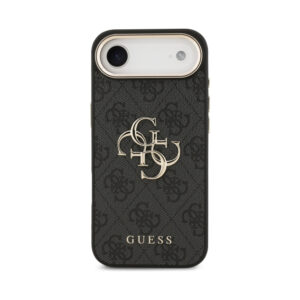 Coque iPhone Air Guess 4G Big 4G Classic Logo noire et dorée — visuel 3