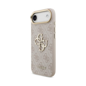 Coque iPhone Air Guess 4G Big 4G Classic Logo rose et dorée — visuel 2