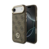 Coque iPhone Air Guess 4G Strass Logo MagSafe brune