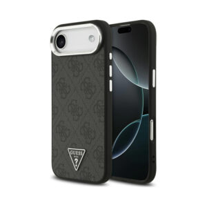 Coque iPhone Air Guess 4G Triangle Logo MagSafe noire