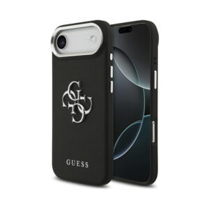 Coque iPhone Air Guess Grained Big 4G Classic Logo noire