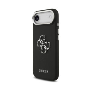 Coque iPhone Air Guess Grained Big 4G Classic Logo noire — visuel 2
