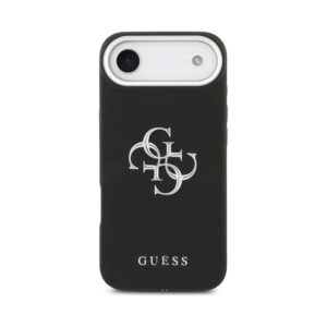 Coque iPhone Air Guess Grained Big 4G Classic Logo noire — visuel 3