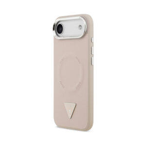 Coque iPhone Air Guess Triangle Logo MagSafe rose — visuel 2