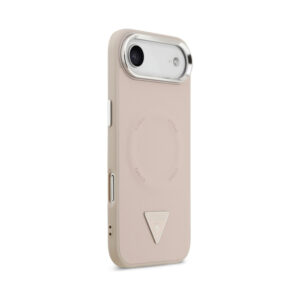 Coque iPhone Air Guess Triangle Logo MagSafe rose — visuel 4