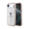 Coque iPhone Air Karl Lagerfeld IML Choupette Sketch Logo MagSafe rose