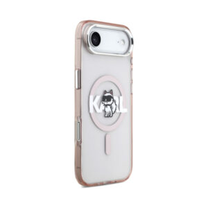 Coque iPhone Air Karl Lagerfeld IML Choupette Sketch Logo MagSafe rose — visuel 4