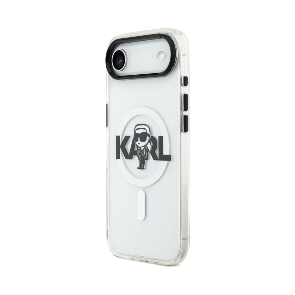Coque iPhone Air Karl Lagerfeld IML Karl Sketch Logo MagSafe transparente — visuel 2