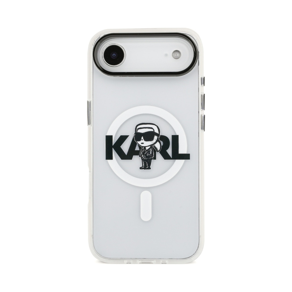 Coque iPhone Air Karl Lagerfeld IML Karl Sketch Logo MagSafe transparente — visuel 3