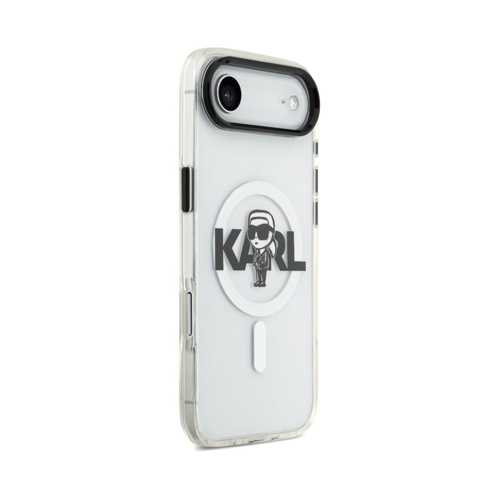 Coque iPhone Air Karl Lagerfeld IML Karl Sketch Logo MagSafe transparente — visuel 4