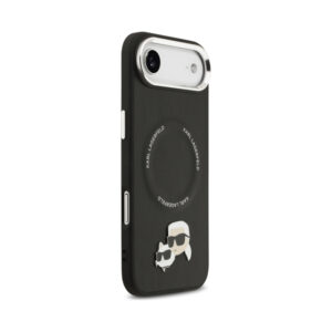 Coque iPhone Air Karl Lagerfeld Karl & Choupette Pins MagSafe noire — visuel 4