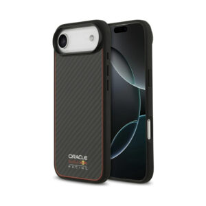 Coque iPhone Air Red Bull Kevlar Logo Matt MagSafe noire