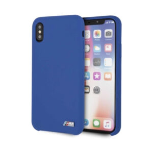 Coque iPhone X BMW Silicone M Collection bleue