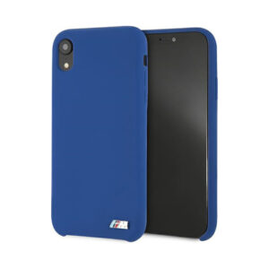 Coque iPhone Xr BMW Silicone M Collection bleue