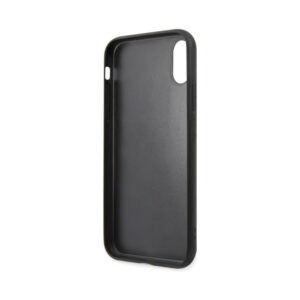 Coque iPhone Xs Karl Lagerfeld Saffiano Karl & Choupette Heads noire — visuel 4