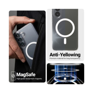 Coque Xiaomi 17T Hybrid Clear Magnetic Crong Transparent — visuel 4