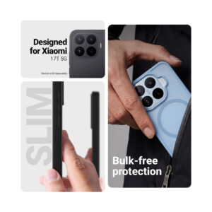 Coque Xiaomi 17T Hybrid Matte Magnetic Crong Bleu — visuel 2