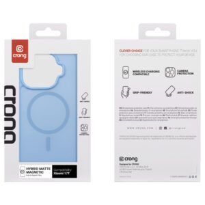 Coque Xiaomi 17T Hybrid Matte Magnetic Crong Bleu — visuel 4