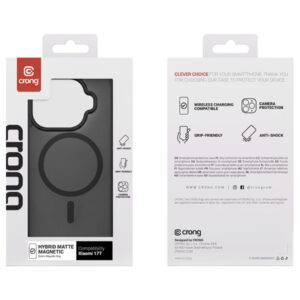 Coque Xiaomi 17T Hybrid Matte Magnetic Crong Noir — visuel 4