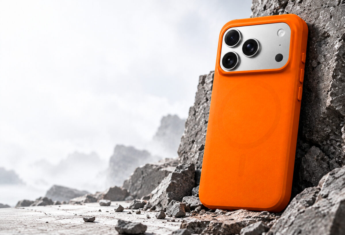 Coque Ringke orange MagSafe pour iPhone