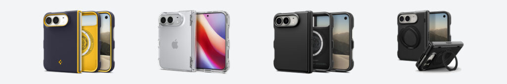 Les quatre familles de coques pour iPhone Duo : fine, transparente, antichoc et avec support
