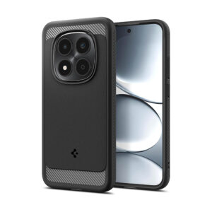 Coque Rugged Armor Spigen pour Xiaomi Redmi Note 15 Pro 5G noir mat