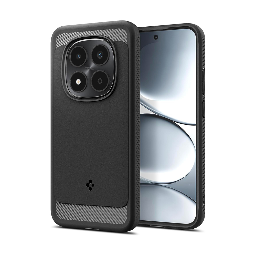Coque Rugged Armor Spigen pour Xiaomi Redmi Note 15 Pro 5G noir mat