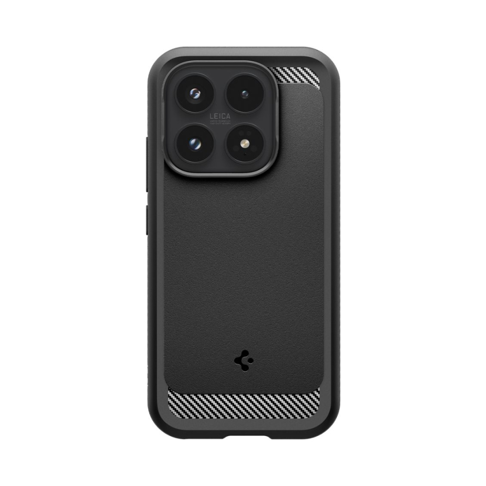 Coque Rugged Armor Spigen pour Xiaomi 17 noir mat — visuel 2