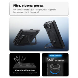 Coque iPhone Duo Spigen Slim Armor Pro S MagFit Noir — visuel 11