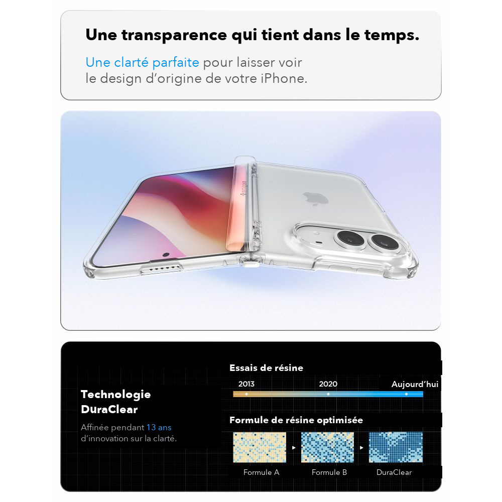 Coque iPhone Duo Spigen Ultra Hybrid Pro Transparente — visuel 6