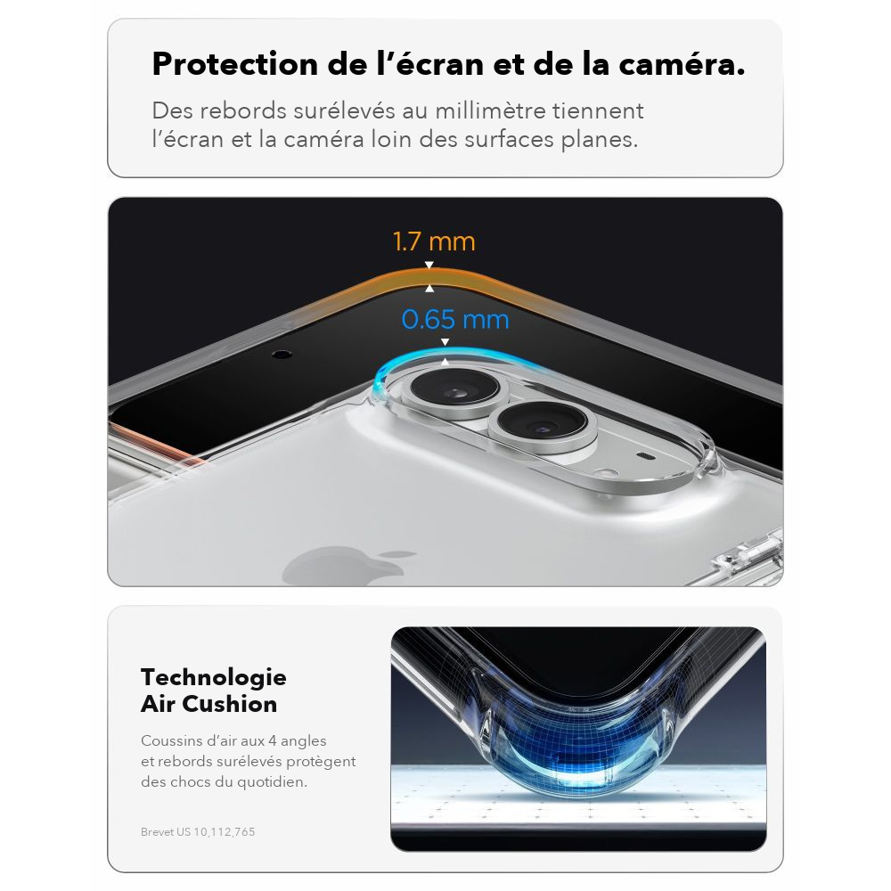 Coque iPhone Duo Spigen Ultra Hybrid Pro Transparente — visuel 10