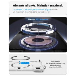 Coque iPhone Duo Spigen Ultra Hybrid Pro MagFit Blanc — visuel 11