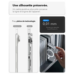 Coque iPhone Duo Spigen Ultra Hybrid Pro MagFit Blanc — visuel 12